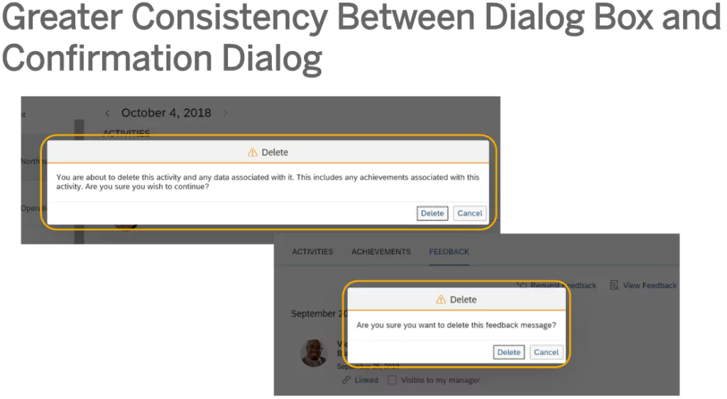 Beispiel: einheitliche Dialogboxen