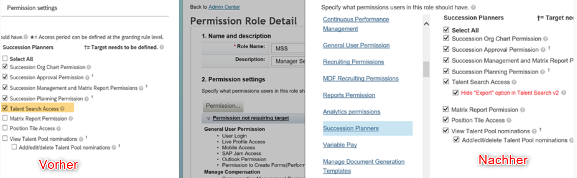 Talent Search Export